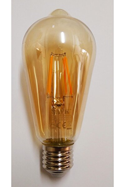 şavk Edison St 64 6 Wat 2200 Kelvin Amber Işık 2 Li Paket