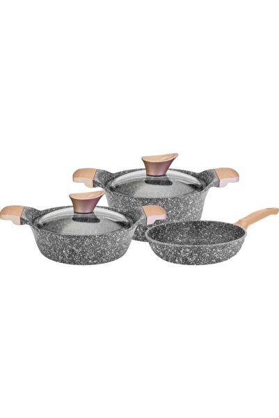 Akdeniz Ametist 5 Parça Döküm Tencere Seti