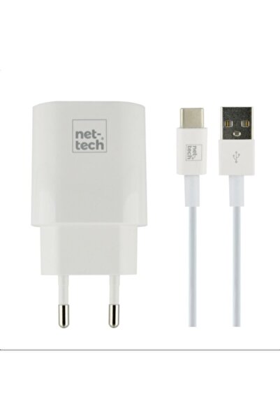 Nettech iPhone Hızlı Şarj Aleti 1 Çıkışlı 2400 mAh Lightning Data Kablo + Şarj Adaptörü