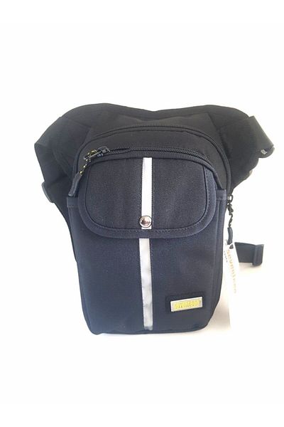 SEVENTEEN Black Unisex Biker Leg and Crossbody Bag 4963