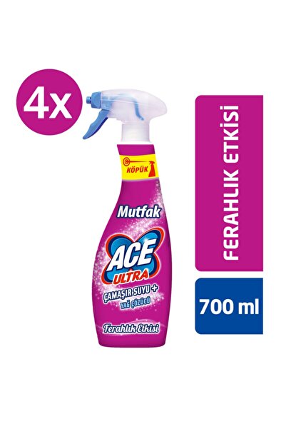 ACE Ultra Çamaşır Suyu Köpük Mutfak Ferahlık Etkisi 700 Ml X 4 Adet