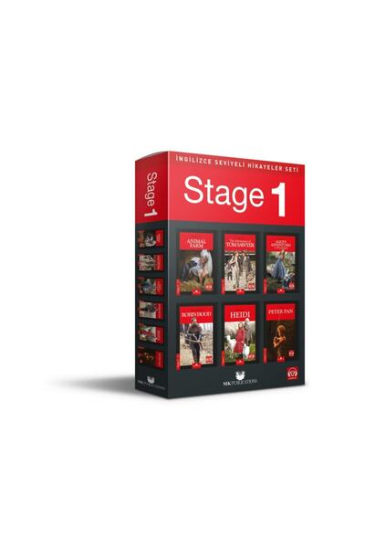 MK Publications Ingilizce Hikaye Seti A.1 Stage 1 Kutulu Set 6 Kitap Ses Dosy...