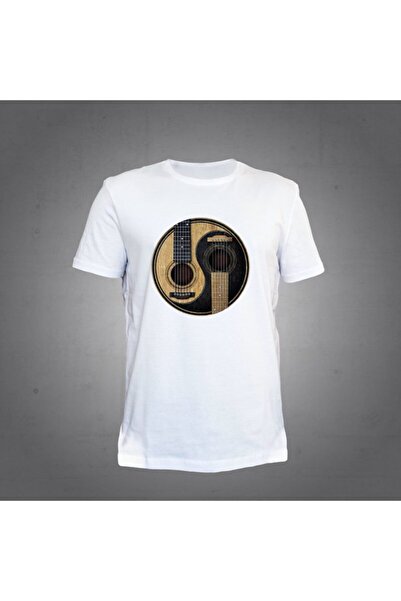 Herşey Nota Μπλουζάκι κιθάρας Λευκό Unisex