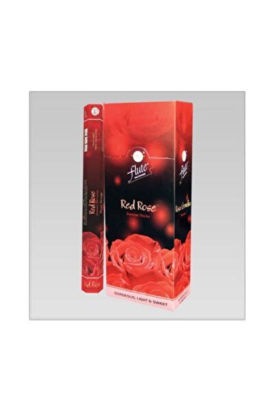 Flute Tütsü Kırmızı Gül (red Rose)  6x20  120 Adet Sticks Incense