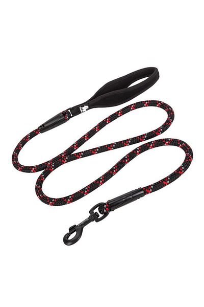 True Love Neoprene Sponge, Black-Red Rope Leash Strap