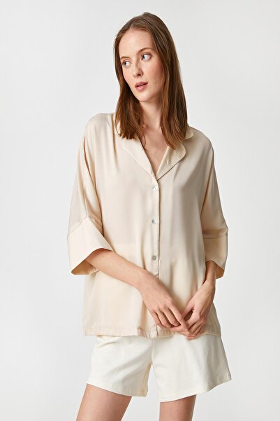 Koton Γυναικείο Μπεζ Πιτζάμα Τοπ