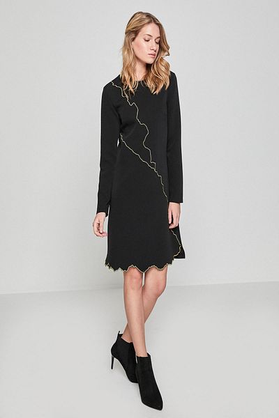 Koton Women's Black Dress 7YAK83976EW