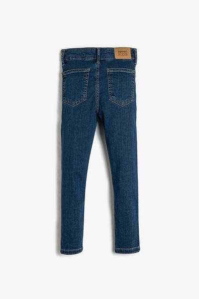 Koton Girl's Medium Indigo Tights