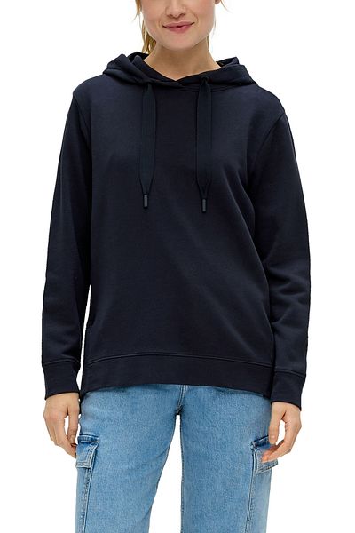 s.Oliver Damen-Kapuzenpullover aus weicher Baumwolle in Marineblau