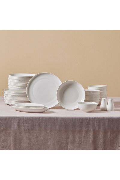 Karaca Allure 41-teiliges Geschirrset 12 Personen New Bone – Exquisites Set für anspruchsvolle