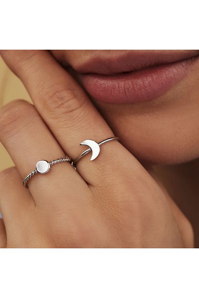 1001ALADAĞ Seçilmiş Mücevher Julie Belle 925 Ayar Zilveren Yüzük SJ300012-54