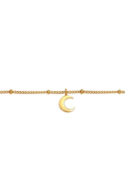 ELLI Halskette für Damen – Halsband mit Halbmond, Astro 925 Silber
