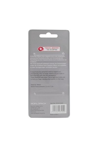 Worldpack Seyahat Aksesuarları TSA-Vorhängeschloss 2 cm
