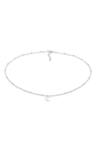 ELLI Halskette Choker Kugelkette Halbmond Astro 925 Silber