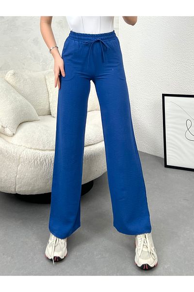 modavingo WOMEN'S INDIGO WAIST RUBBERED COMFORTABLE FIT AEROBIN PANT