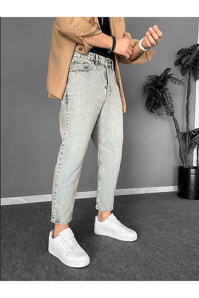 THEMANN Boyfriend Molded Antique Blue Jeans BF-15