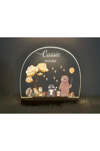 ENCİVA BEBEK ÇOCUK İSME ÖZEL GECE LAMBASI BEBEK ODASI DEKOR HEDİYELİK ÇOCUK O...