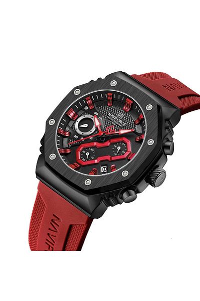 Naviforce Men's Wristwatch Functional Silicone Cord 1907