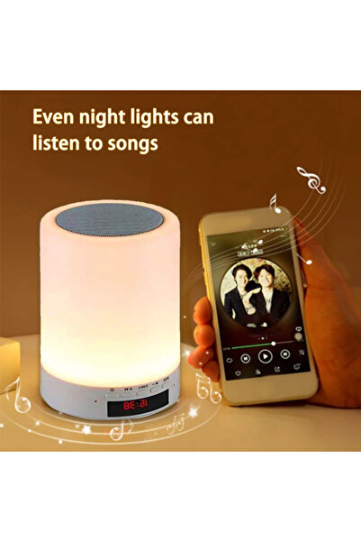 Sensoria Müzik Çalan Renk Değiştiren Romantik Masa Lambası Ortam Işığı Blueto...