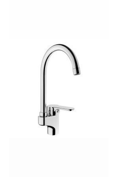 İSAOĞLU YAPI Kitchen Faucet Sink Tap Silver Fixture