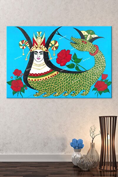 Hazeran Şahmeran Dekoratif Kanvas Tablo