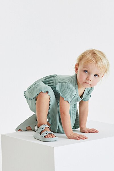 Next Baby Cotton Grenn Short Sleeve Tights Top and Bottom Set
