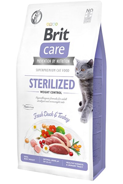 Brit care tahılsız sterilised kedi 7kg ördekli kısırlaştırılmış kedi maması kısır kedi
