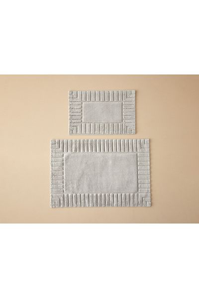 English Home Σετ πατάκι μπάνιου Pearly βαμβακερό ανοιχτό γκρι