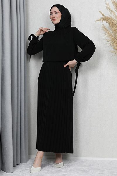 GİZ AGİYİM Sare Hijab Set Black