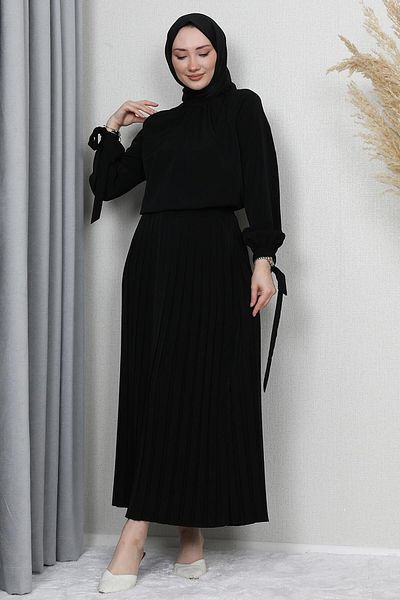 GİZ AGİYİM Sare Hijab Set Black