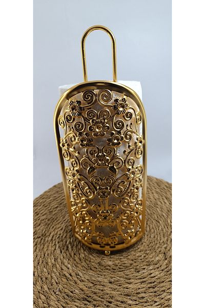 kristal home Metal Paper Towel Holder Gold Gold Home Decoration