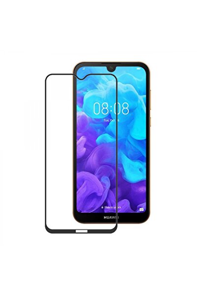 Nettech Huawei Y5 2019 Uyumlu Tam Kaplayan 5d Glas Full Cam Koruyucu - Siyah