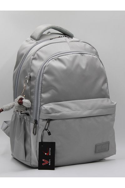 Bevitton Bvt-34100 Γκρι σχολική τσάντα Αδιάβροχο ύφασμα Unisex Σχολικό σακίδιο