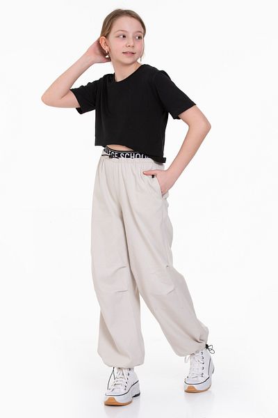 LAPINKOD Girl's Cargo Pants with Stopper