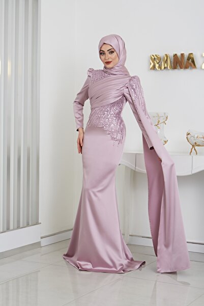 Rana Zenn VEČERNÍ ŠATY NOURA LILA