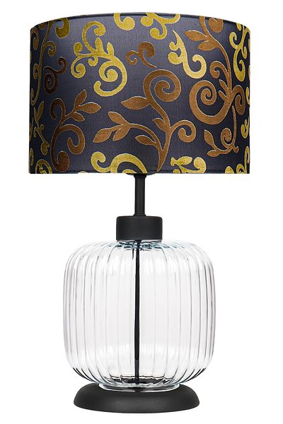 MINIMAL ETICARET VE BILGI TEKNOLOJILERI Intense Transparent Black Glass Lampshade