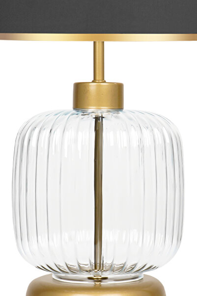 MINIMAL ETICARET VE BILGI TEKNOLOJILERI Intense Transparent Gold Glass Lampshade