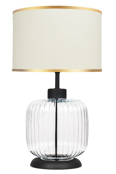 MINIMAL ETICARET VE BILGI TEKNOLOJILERI Intense Transparent Black Glass Lampshade