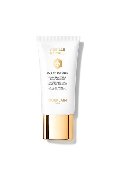 Guerlain كريم حماية من الأشعة فوق البنفسجية للبشرة من أبيلي رويال - عامل حماية من الشمس SPF 50 - قاعدة مكياج 50 مل