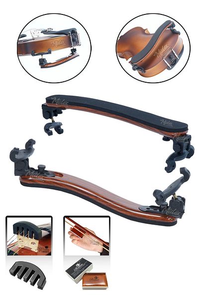 Midex VP-40 Top Quality Violin Pillow Compatible With 4/4 and 3/4 Violins (Resin and Silencer Gift)