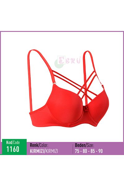 Ebru Women's Supported Cross Strap Bra