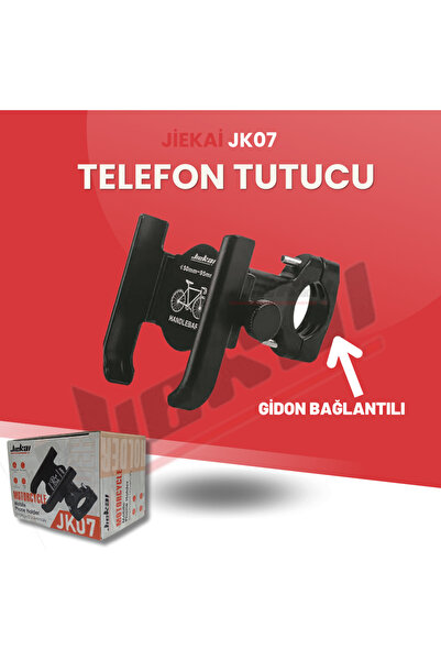 JİEKAİ JK07 ALÜMİNYUM GİDON BAĞLANTILI MOTOSİKLET TELEFON TUTUCU Uyumlu