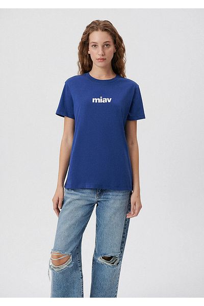 Mavi Μπλουζάκι Miav Printed Navy Blue Regular Fit / Normal Cut 1610622-70722