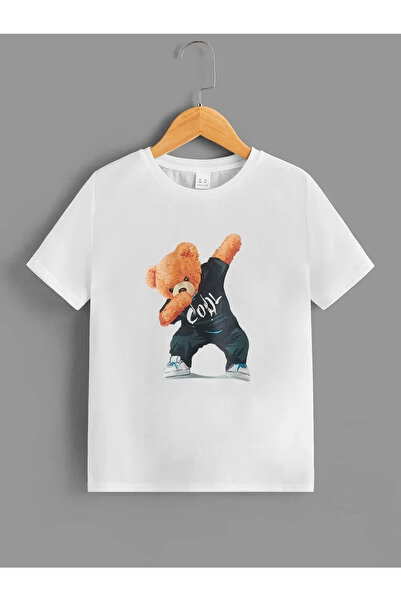 YUNAYT COOL BEAR PRINTED CHILDREN'S T-SHIRT