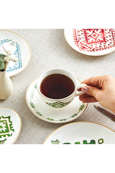 Karaca Kilim 26 Parça 6 Kişilik New Bone Yemek / Kahvaltı Takımı
