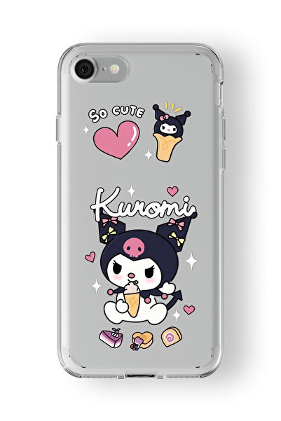 Multitronic حافظة شفافة مطبوعة بتصميم كورومي متوافقة مع هاتف آيفون 7 بلس و8 بلس