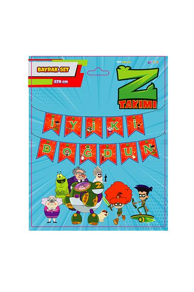 Kikajoy Z Team Καλή ημέρα γενεθλίων Letter Banner