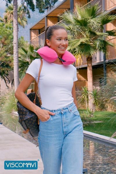 viscomavi Visco Travel Pillow (orthopedic Visco Travel Pillow Neck Pillow Visco Pillow Neck Collar
