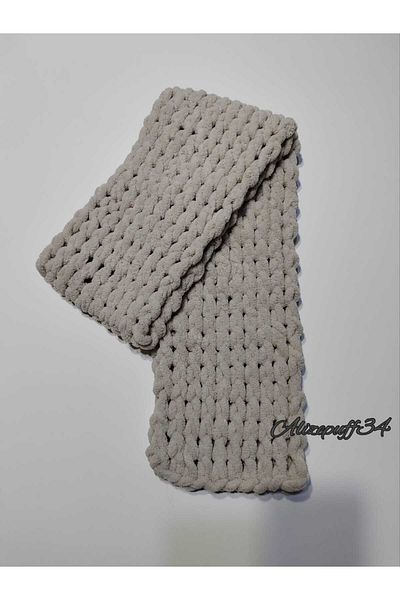 Alize Eșarfă de culoare piatră umflată 20*200cm