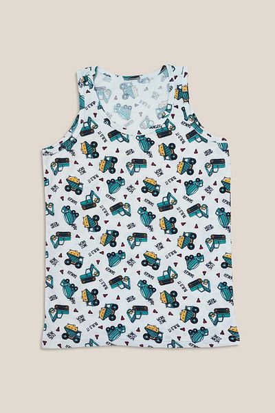 Sensu Boy's Mixed Colors Cotton 3-Piece Sling Tank Top - Kids-Atl500